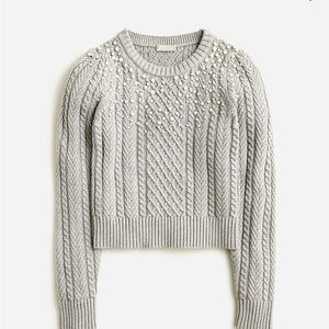 NWOT Jcrew Pearl embellished Sweater
